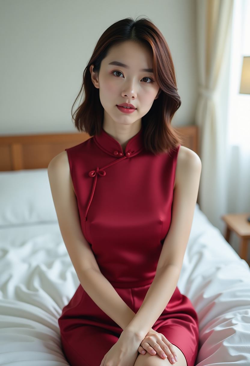 她在说谎
